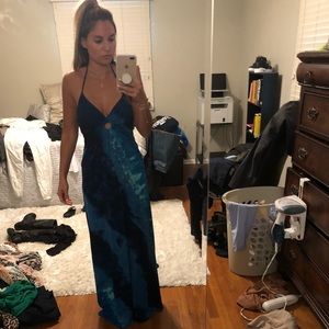 Gorgeous ocean blue maxi dress